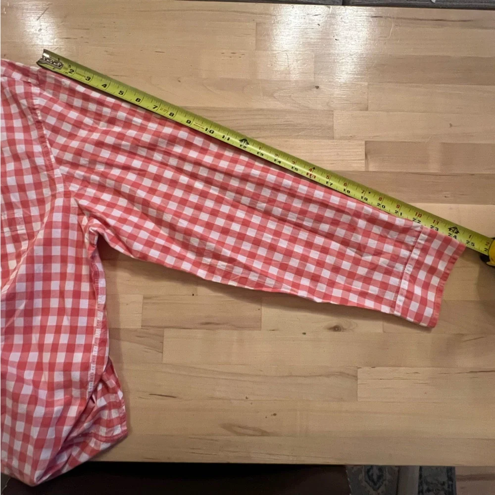 ✅ J‎. Crew XL Cotton lightweight Plaid checkered Long Sleeve Button Down Shirt